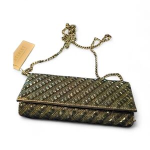 NWT STARLET Hollywood Pyramid Black Studded Clutch Crossbody Bag